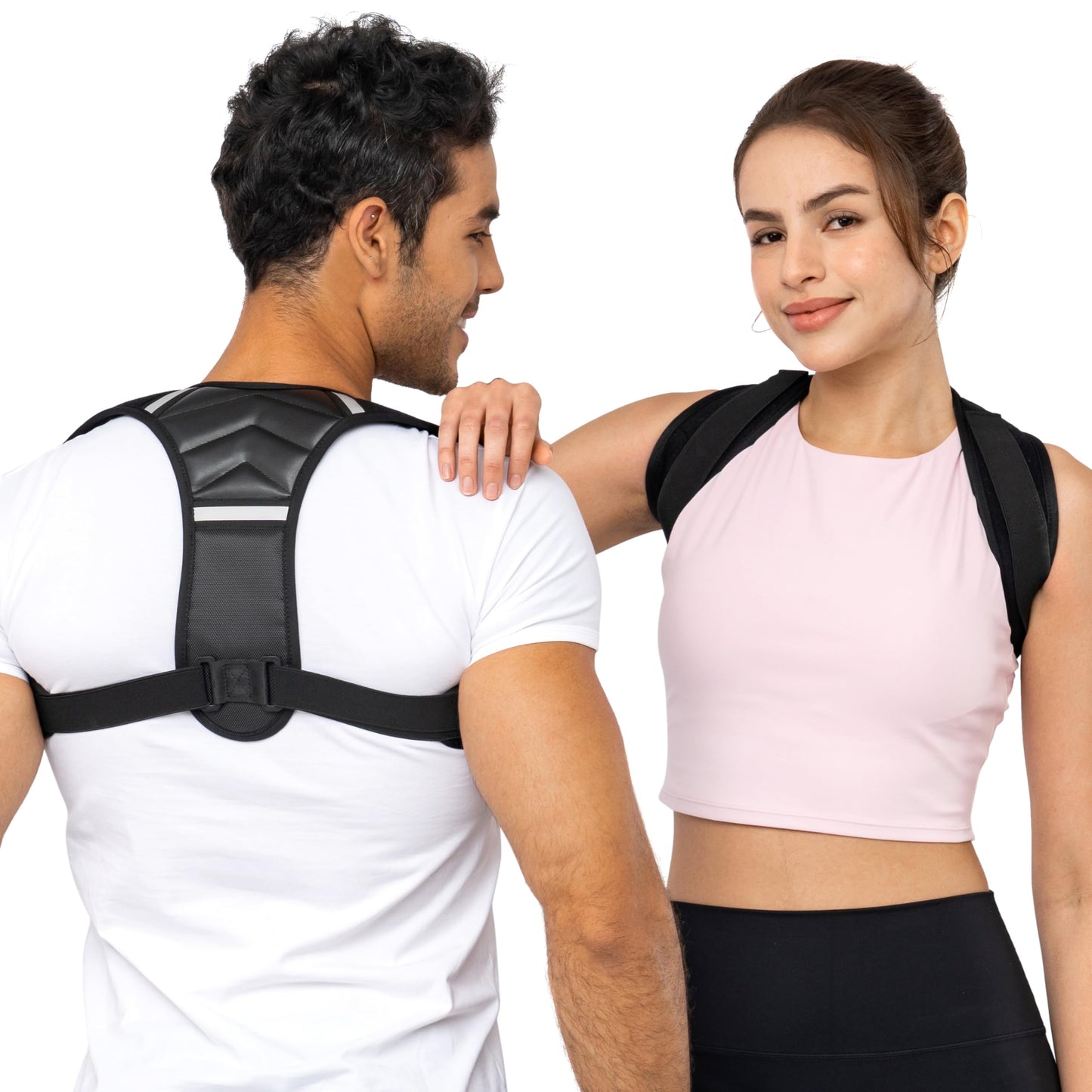 benoo Back Posture Corrector for Women & Men, Comfy Adjustable Back Brace to Improve Posture & Relieve Back Pain (Mens M/L - Women L/XL)