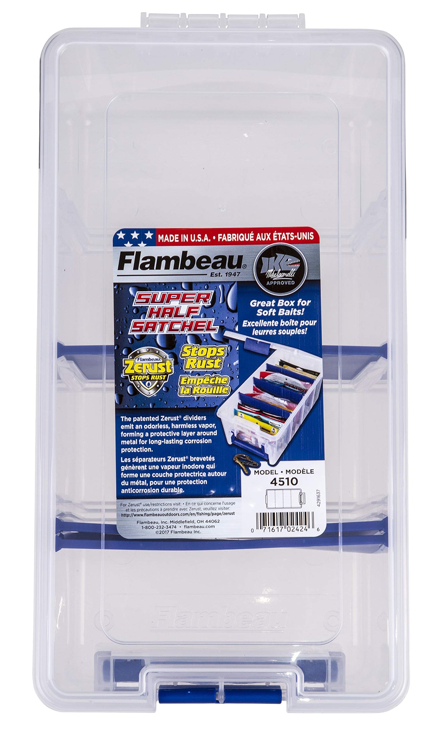 Flambeau Outdoors 4510 Super Half Satchel Soft Bait Organizer 15x8x6.25-Inch