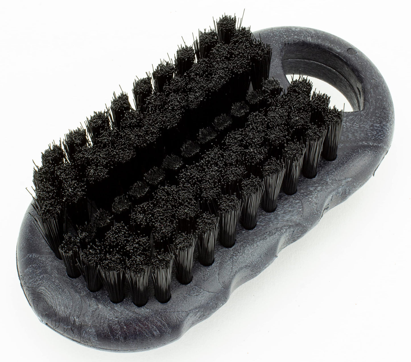 SPARTA Nail Scrub Brush Commercial-Grade, Heavy-Duty Hand and Fingernail Brush with Stiff Bristles for Gardeners, Mechanics, And Foodservice Personnel, Plastic, 5 Inches, Black