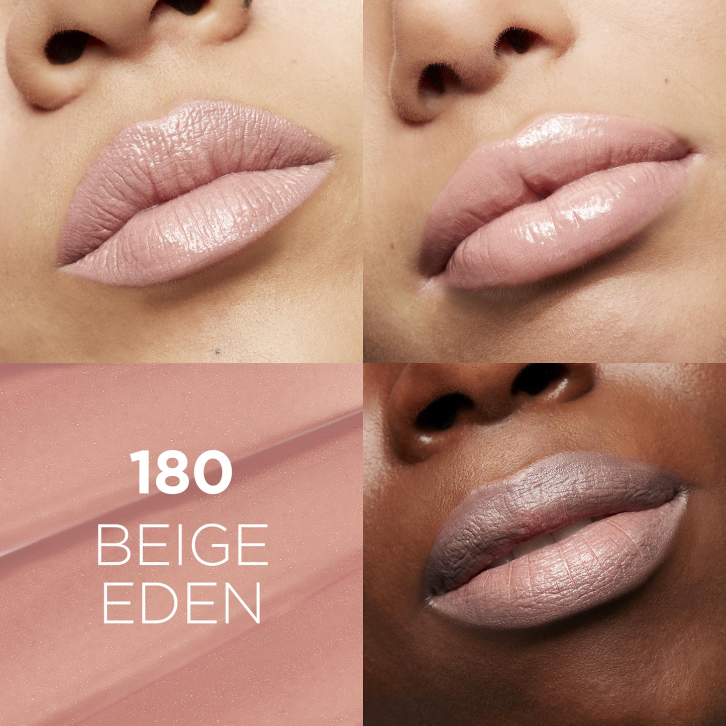 L'Oreal Paris Glow Paradise Hydrating Balm-in-Lipstick with Pomegranate Extract, Beige Eden, 0.1 Oz