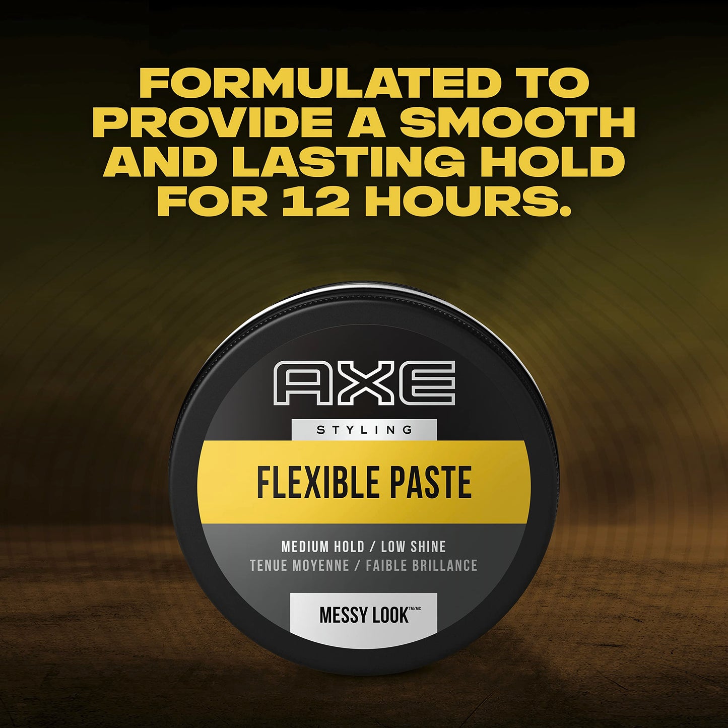AXE Styling Flexible Hair Paste Urban Messy Look 2 Count for An Instant Texture Boost Hair Styling Made Easy 2.64 oz