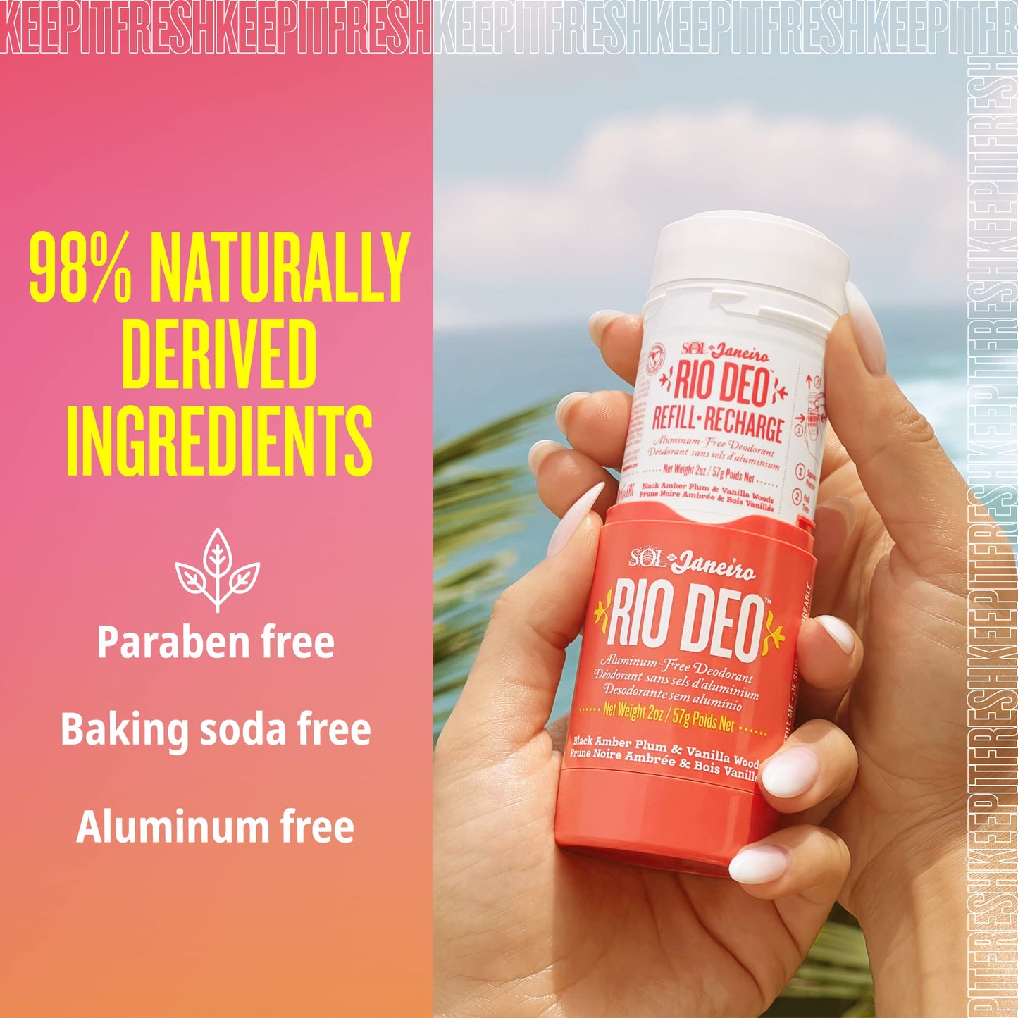 Sol de Janeiro Rio Deo Cheirosa '40 Deodorant Bar Refill Cartridge, Amber
