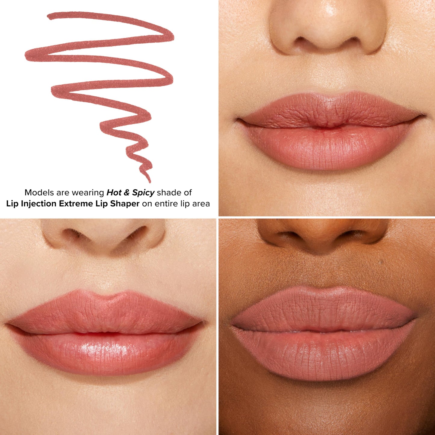 Too Faced Lip Injection Extreme Lip Shaper Plumping Lip Liner | Long Lasting + Smudge Proof, Hot & Spicy