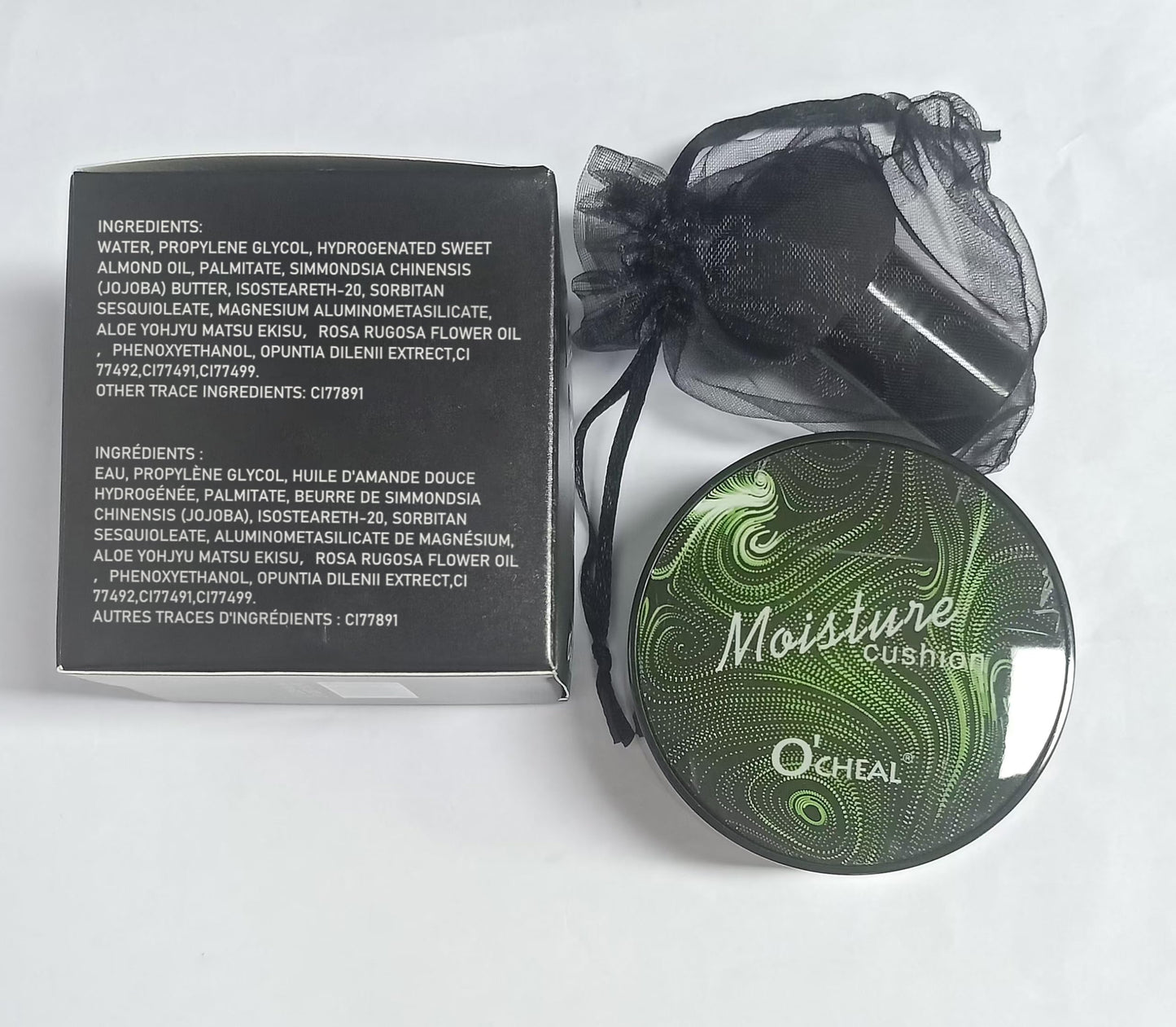 Mushroom Head Air Cushion CC Cream BB Cream Cushion Foundation Moisturizing Full Coverage Foundation Concealer Lasting Foundation Makeup Even Makeup Base Primer(Ivory)