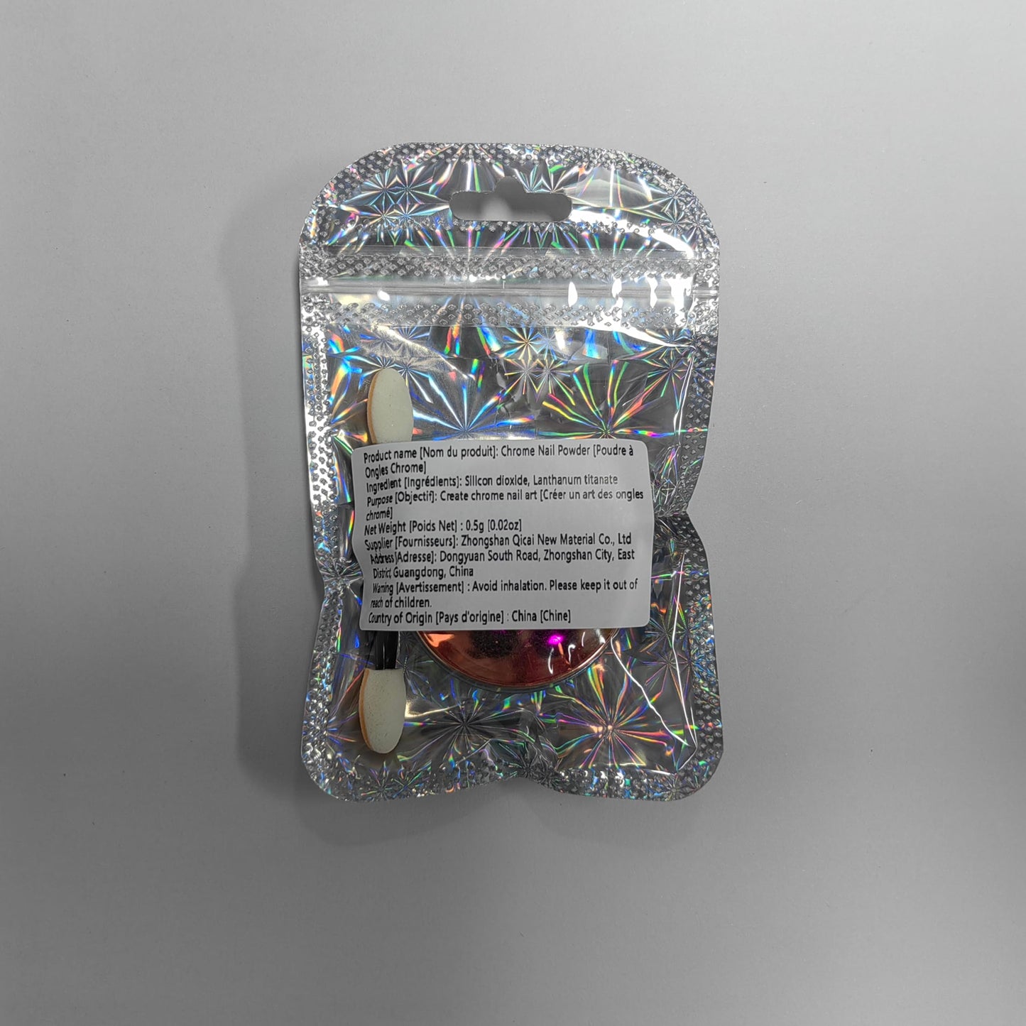 Allstarry Unicorn Chrome Nail Powder, Aurora Mermaid Iridescent White Pearl Nail Chrome Powder Pigment Glitter Fairy Dust for Nail Art, Manicure, Gel Nail Polish - Spring Moonlight