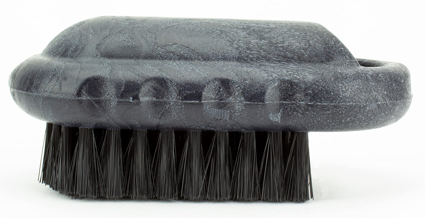 SPARTA Nail Scrub Brush Commercial-Grade, Heavy-Duty Hand and Fingernail Brush with Stiff Bristles for Gardeners, Mechanics, And Foodservice Personnel, Plastic, 5 Inches, Black
