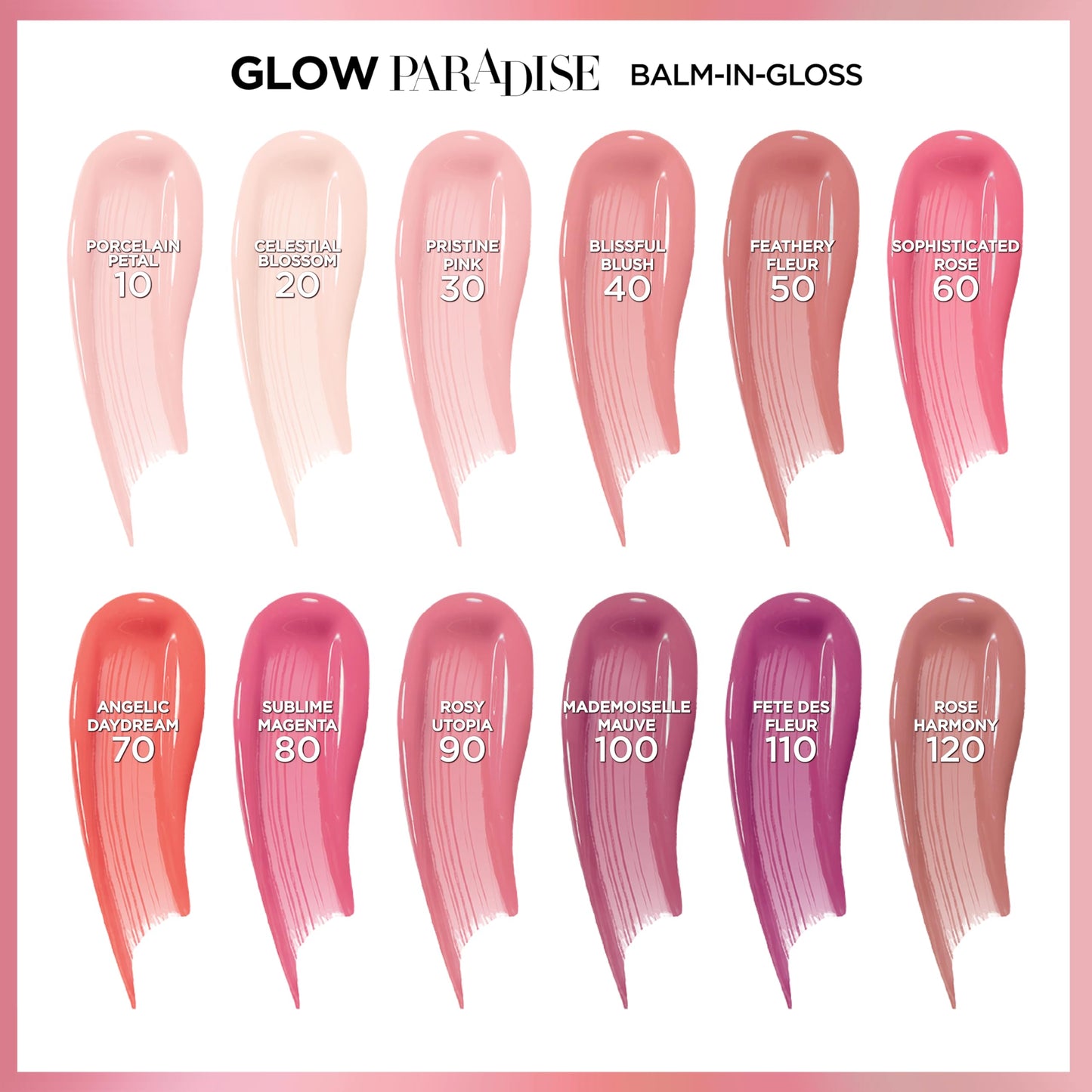 L'Oreal Paris Glow Paradise Hydrating Tinted Lip Balm-in-Gloss with Pomegranate Extract & Hyaluronic Acid, Ultra-Gentle, Non-Sticky Formula, Angelic Daydream, 0.23 fl oz