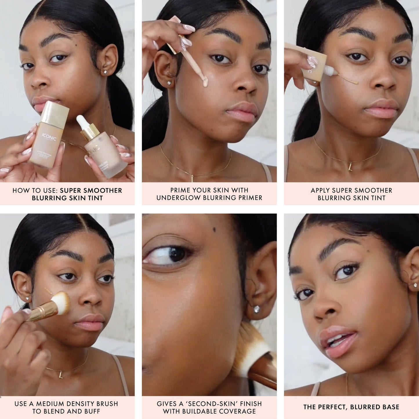ICONIC LONDON Super Smoother Blurring Skin Tint | Light to Medium Coverage, Hydrating, Ultra-Lightweight Tinted Moisturizer, Cruelty-Free, Vegan Makeup (Warm Light) 1.01 Fl oz