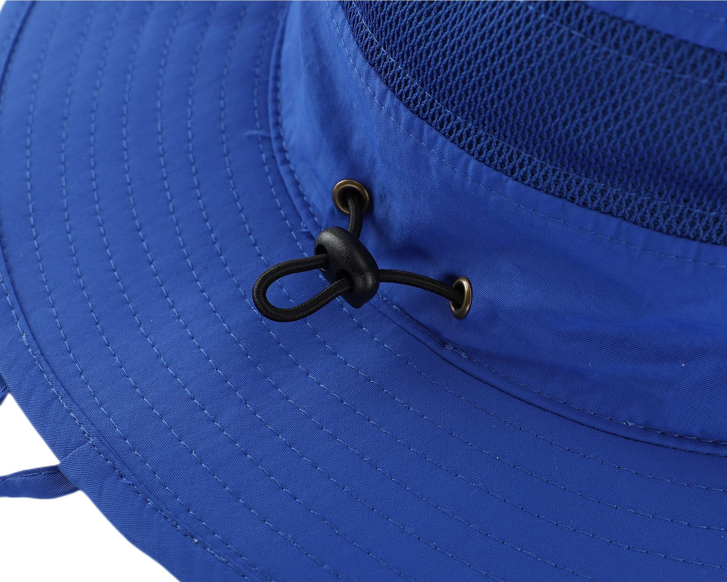 Connectyle Outdoor Mesh Sun Hat Wide Brim UV Sun Protection Hat Fishing Hiking Hat (Royal Blue)