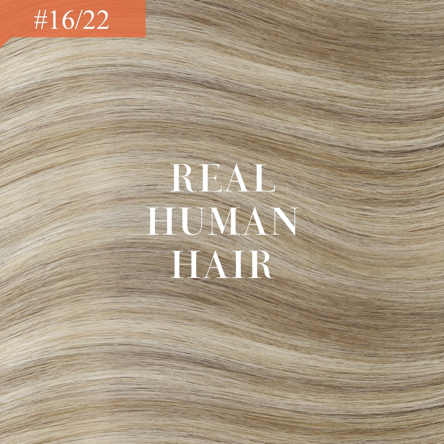 Sunny Wire Hair Extensions Real Human Hair Fish Line Human Hair Extensions Invisible Wire Extensions Golden Blonde with Medium Blonde Highlights #16/22 14 Inch