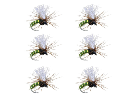 Wild Water Fly Fishing Olive Kinkhammer Dry Flies, Size 14, Qty. 6for Trout, Panfish and Other Lake & River Fish
