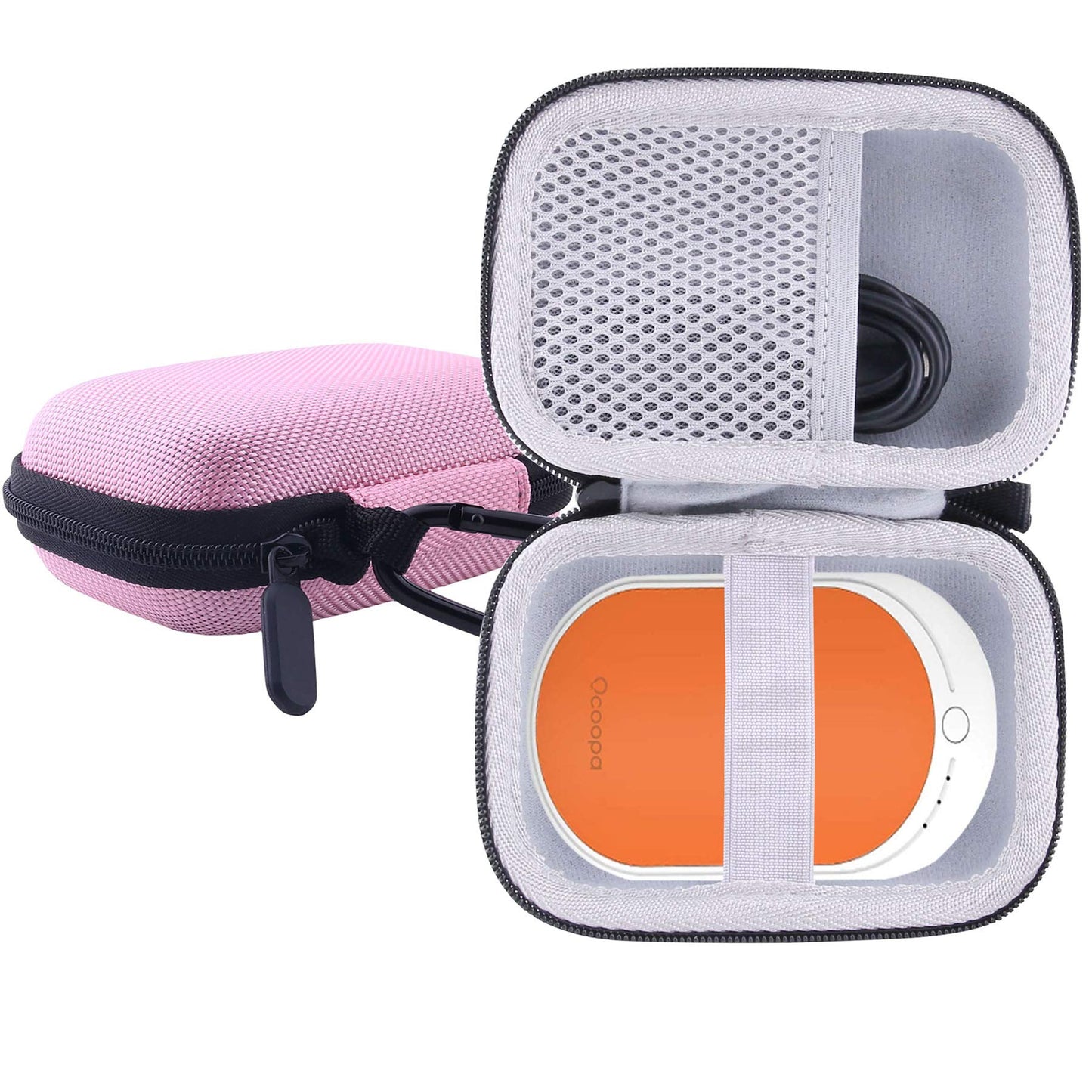 WERJIA Hard Carrying Case for OCOOPA/KARECEL/KAJURY Rechargeable Hand Warmers (Pink)