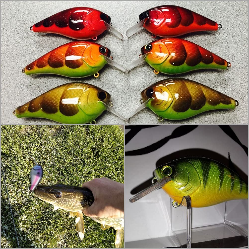 wLure 10 Blank Unpainted Minnow Crankbait Topwater Lipless Jerkbait Fishing Lures (UPHC25P10)