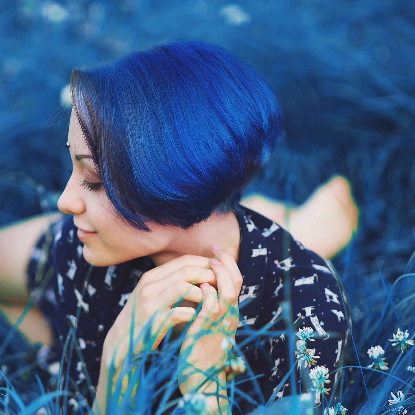 ARCTIC FOX Vegan and Cruelty-Free Semi-Permanent Hair Color Dye (4 Fl Oz, POSEIDON)