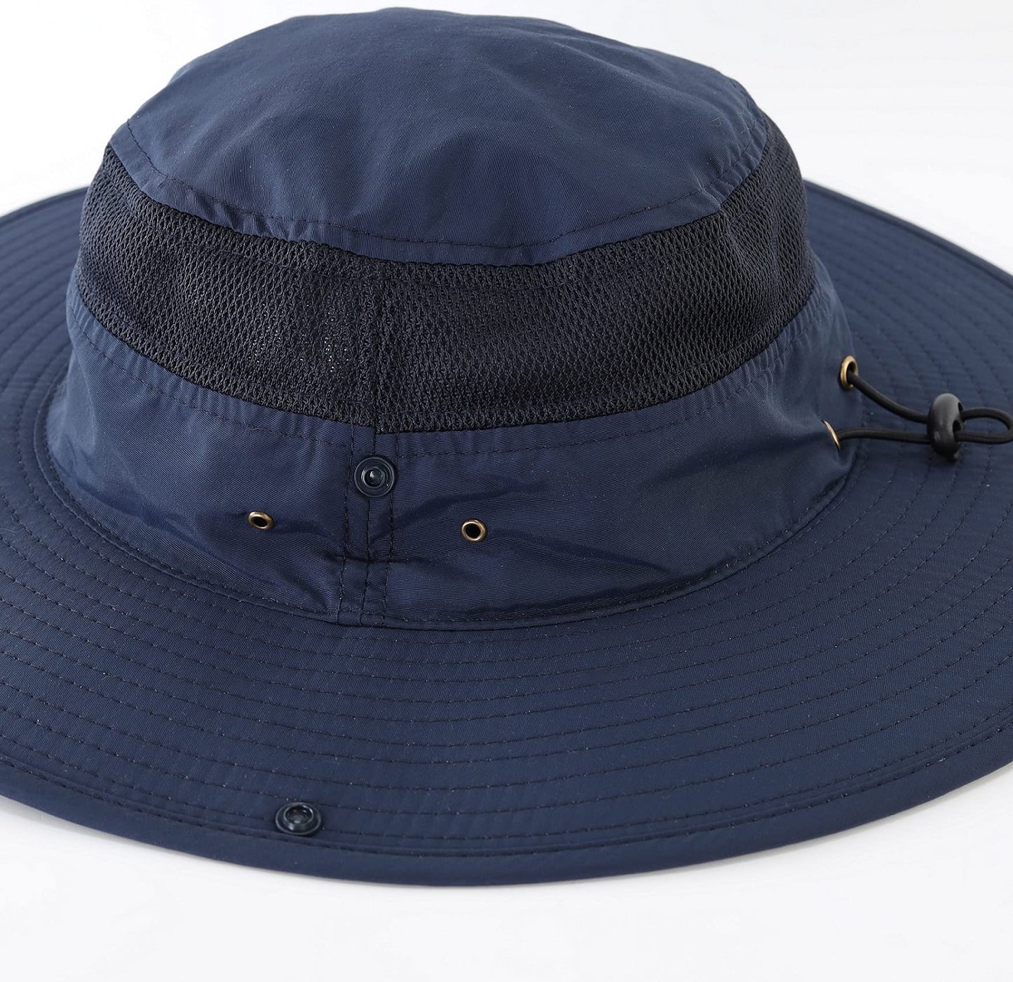 Connectyle Outdoor Mesh Sun Hat Wide Brim Sun Protection Hat Summer Fishing Hunting Hiking Gardenig Hat Navy Blue