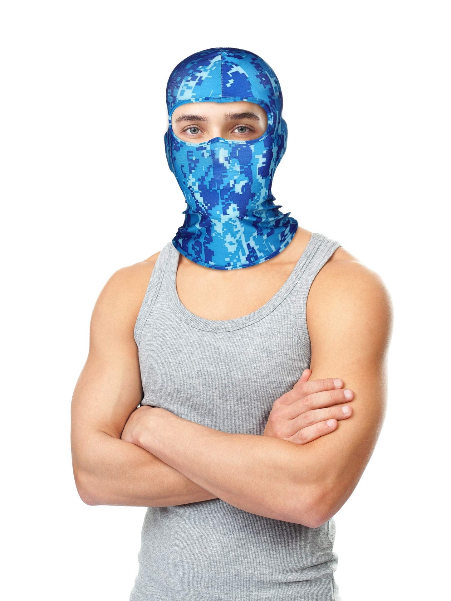 SATINIOR 8 Pcs Balaclava Face Cover Winter Face Mask Windproof Ski Balaclava UV Protection Outdoor Balaclava(Classic Colors)