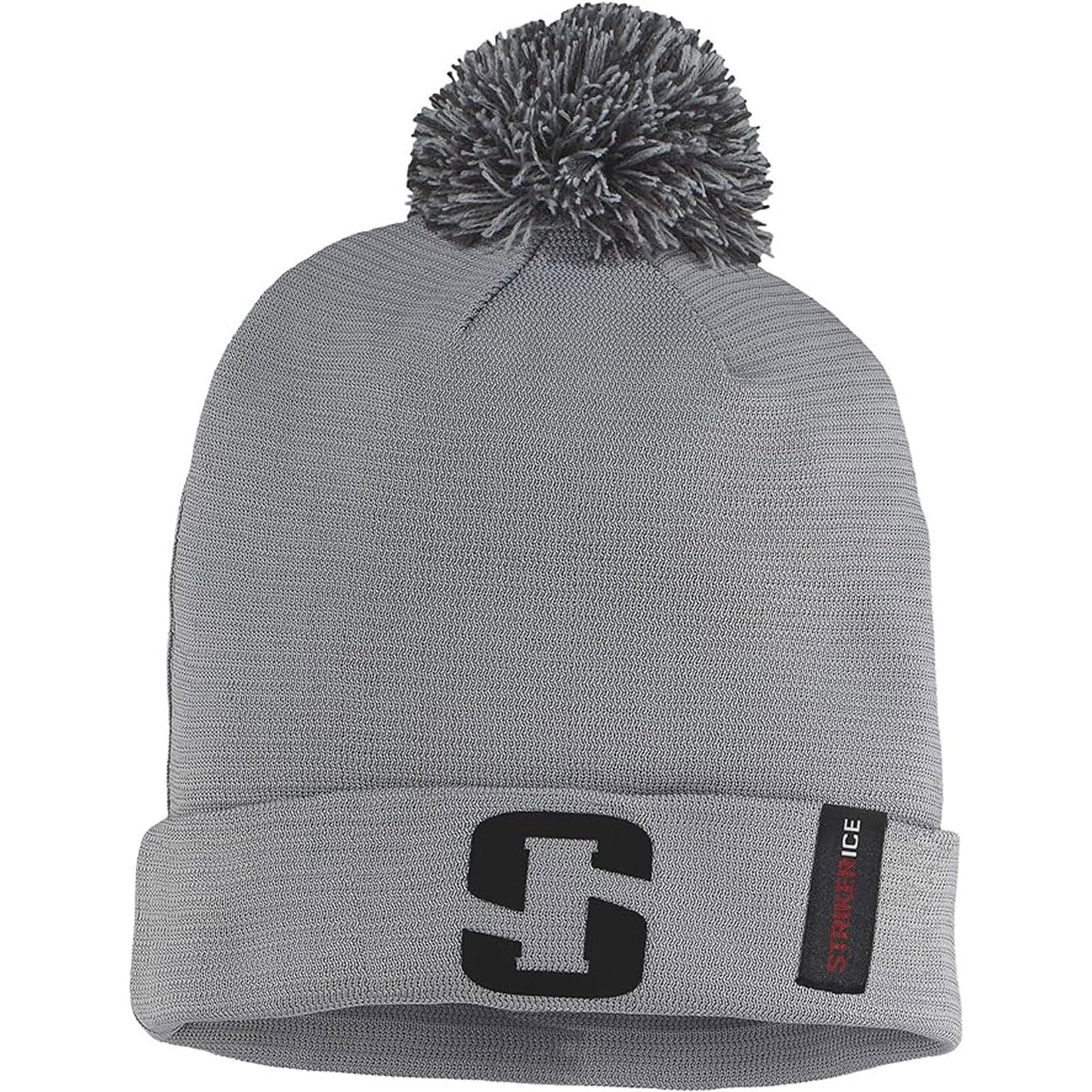 Striker Unisex Antifrz Durable Lightweight Winter Hat with Detachable Pom - Warm Outdoor Knitted Beanie for Men & Women, Gray