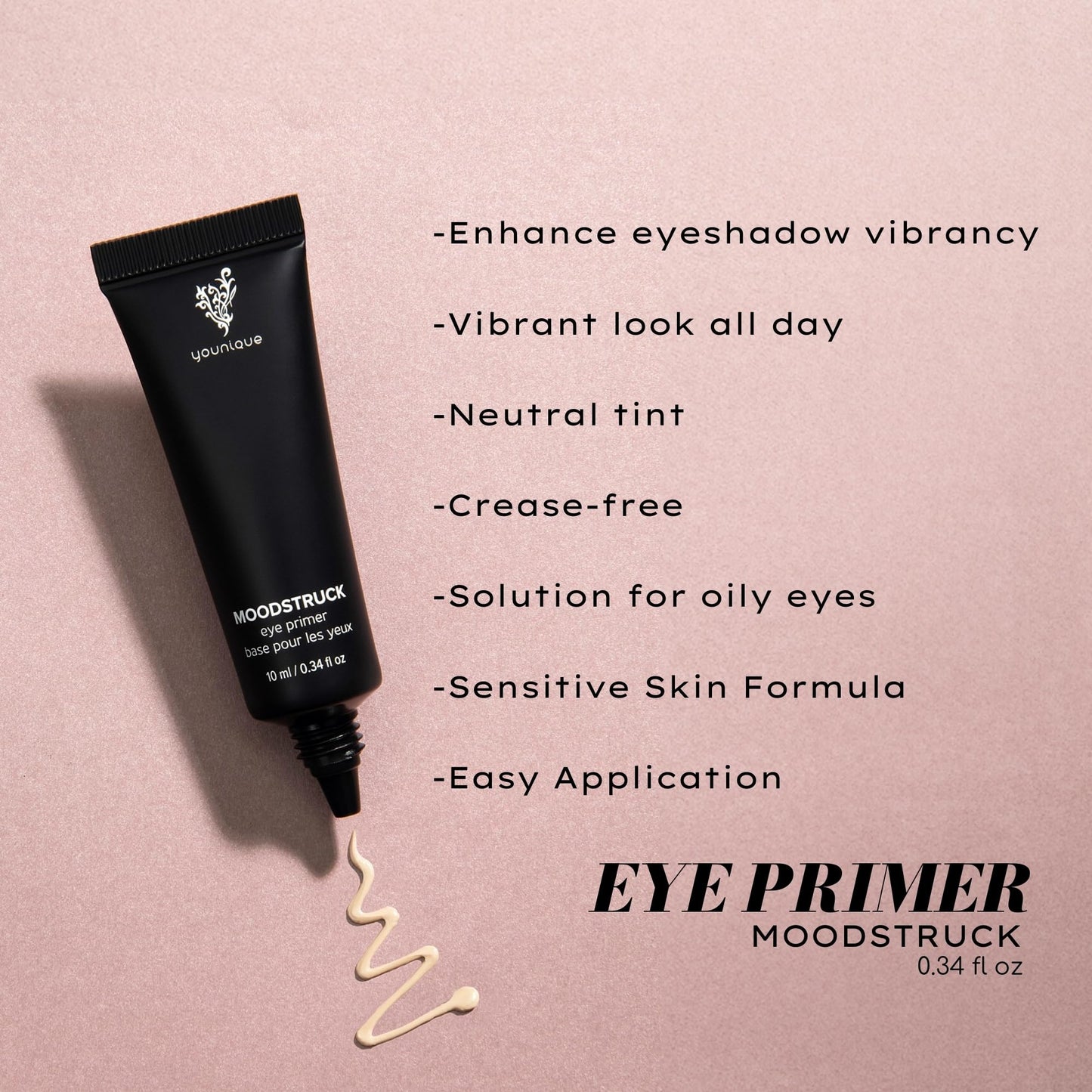 Younique MOODSTRUCK Eye Primer | 10mL | Eyeshadow Base for Oily Lids & Mature Eyes | Eyelid Primer for Long-Lasting Makeup | Skincare Primer to Brighten Eyes
