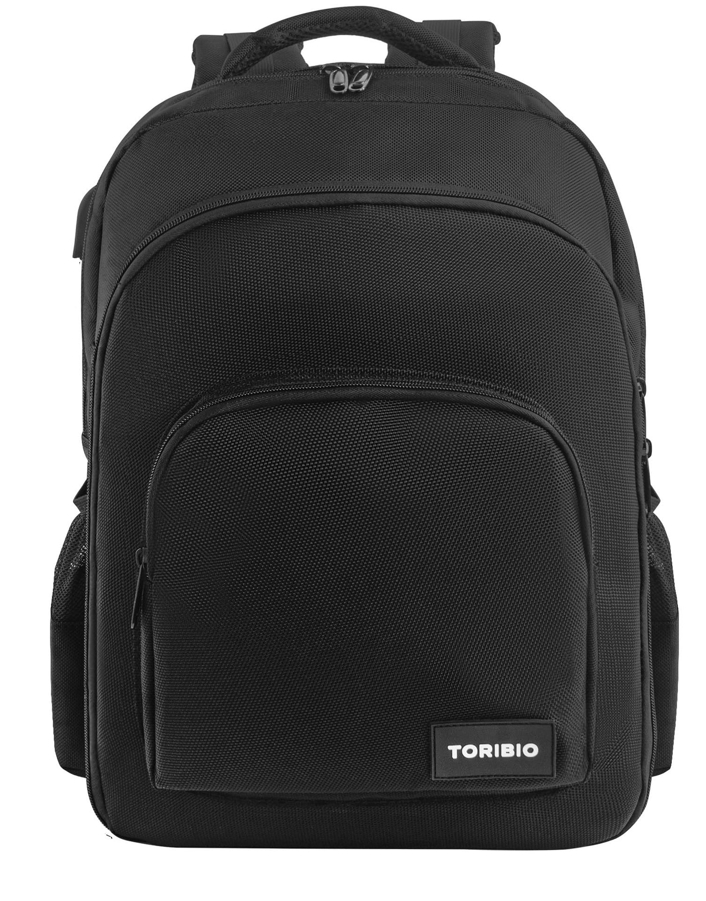 TORIBIO Barber Supplies Bag for Clippers and Supplies, Hairstylist Clipper Portable Backpack for Barber Tools (Black)