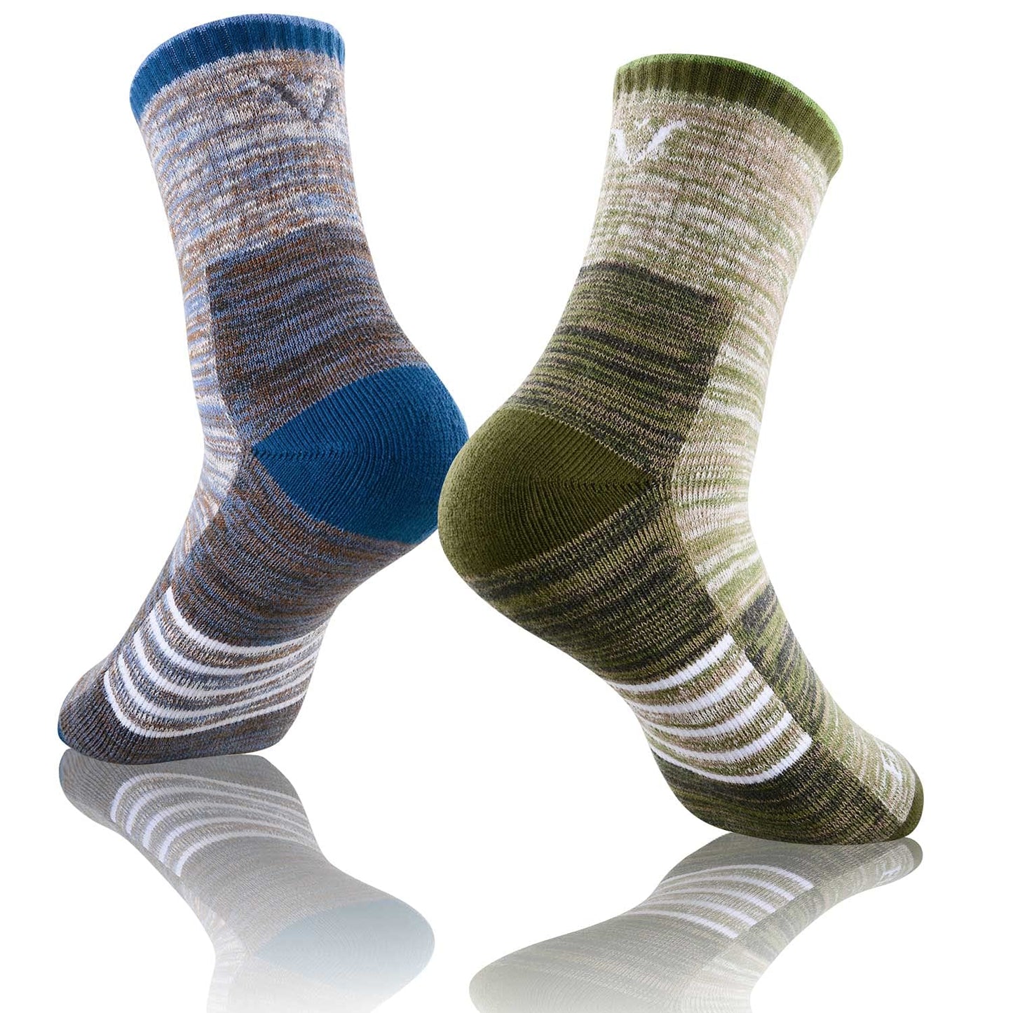FEIDEER Women's Hiking Walking Socks, 3-pack Outdoor Recreation Socks Wicking Cushion Crew Socks (3WS20403-L)