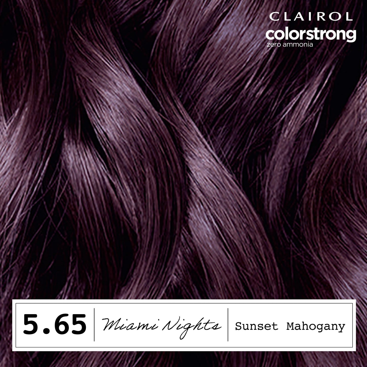 Clairol ColorStrong Permanent Zero Ammonia Hair Dye, 5.65 Sunset Mahogany - Miami Nights Hair Color, Pack of 1