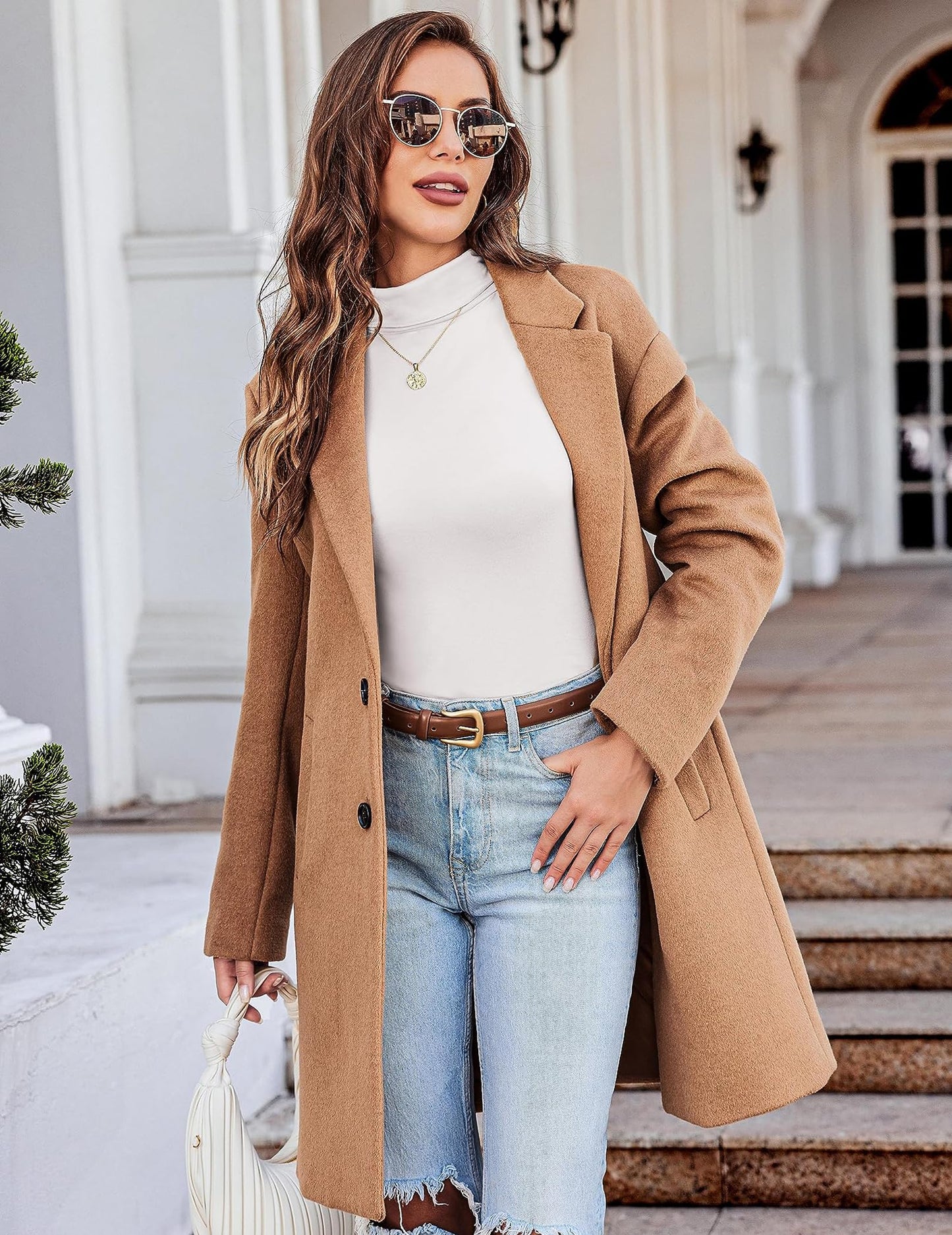 Zeagoo Women's Turtleneck Tops Long Sleeve Thermal Underwear Shirt Tight Mock Turtle Neck T-Shirts for Women,1 Pack-White M