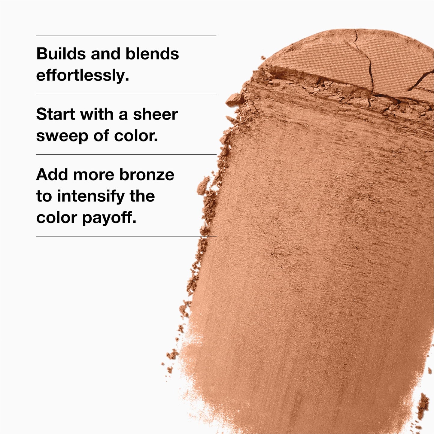 Clinique True Bronze Blendable Pressed Powder Bronzer | Sun-Kissed Glow + Natural Finish, Sunblushed, 0.33 Ounce