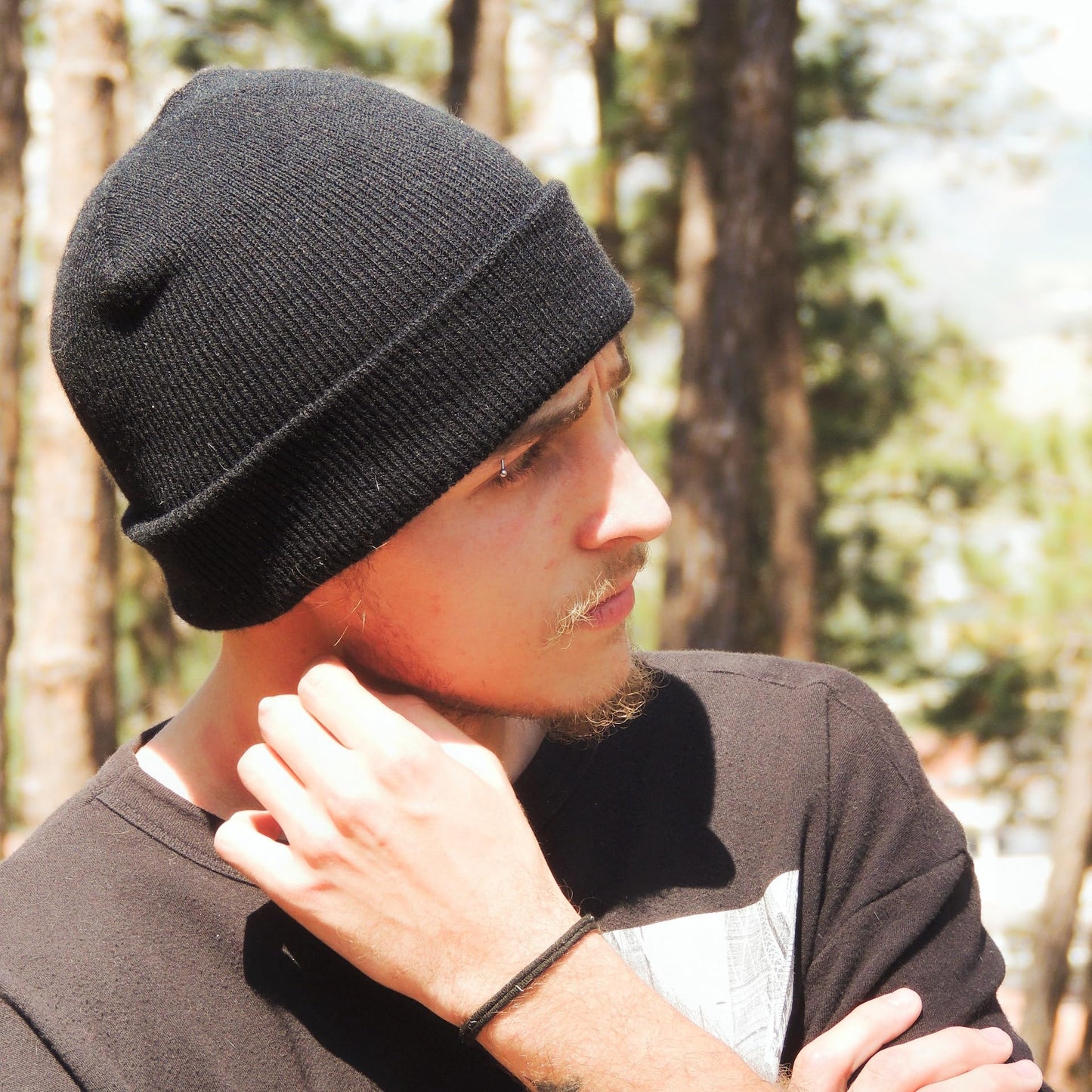 ZOORON 1&2 Packs Beanie for Men Women Men's Beanie Hat Acrylic Knit Cuff Beanie Cap Slouchy Knit Skull Cap Warm Winter hat