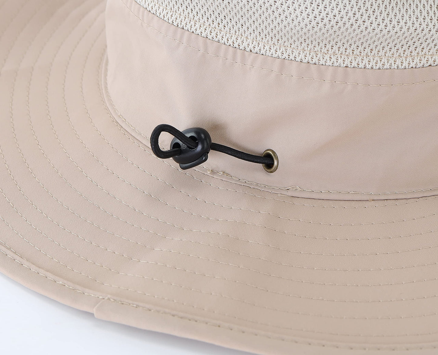 Connectyle Outdoor Mesh Sun Hat Wide Brim Sun Protection Hat Summer Fishing Hunting Hiking Gardenig Hat Light Khaki