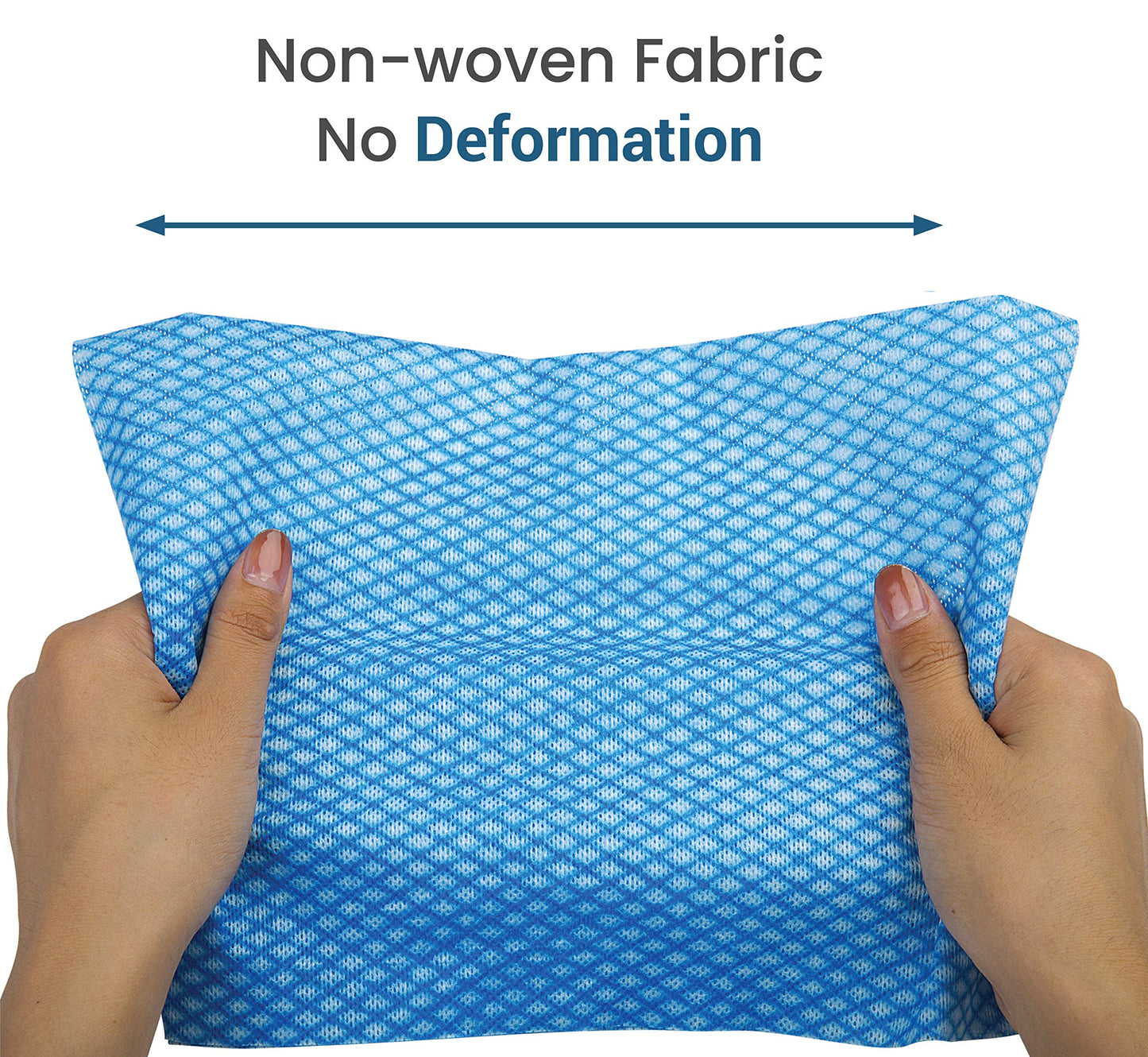 SCRUBIT Reusable Cleaning Wipes, Handy Wipes for Kitchen and Office - Dish Cloths for Washing Dishes - Multi Purpose Disposable Cleaning Towels (12 x 20 in) 72 Pack (Blue)
