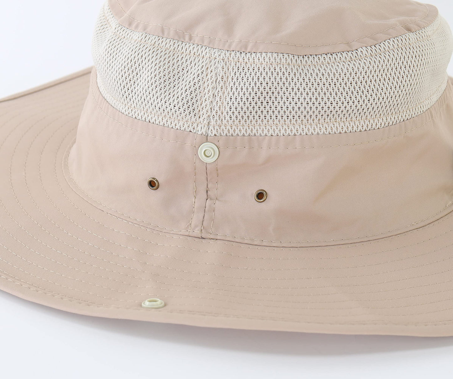 Connectyle Outdoor Mesh Sun Hat Wide Brim Sun Protection Hat Summer Fishing Hunting Hiking Gardenig Hat Light Khaki