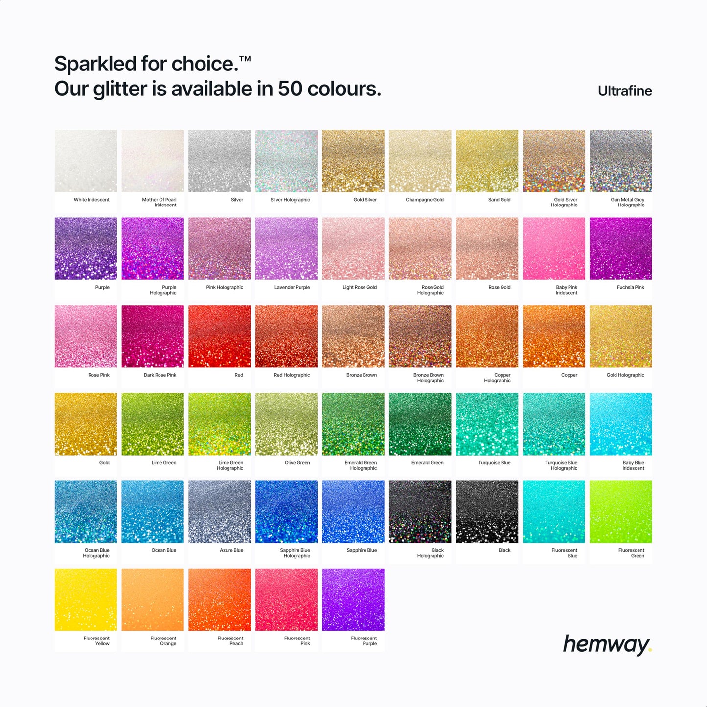 Hemway Ultra Sparkle Glitter Baby Blue 100g / 0.35oz Multi-Purpose Epoxy Resin Arts & Crafts Cosmetic Safe Body Hair Face Nail Weddings Art Beauty Tumblers Flowers Decoration Powder Dust Premium