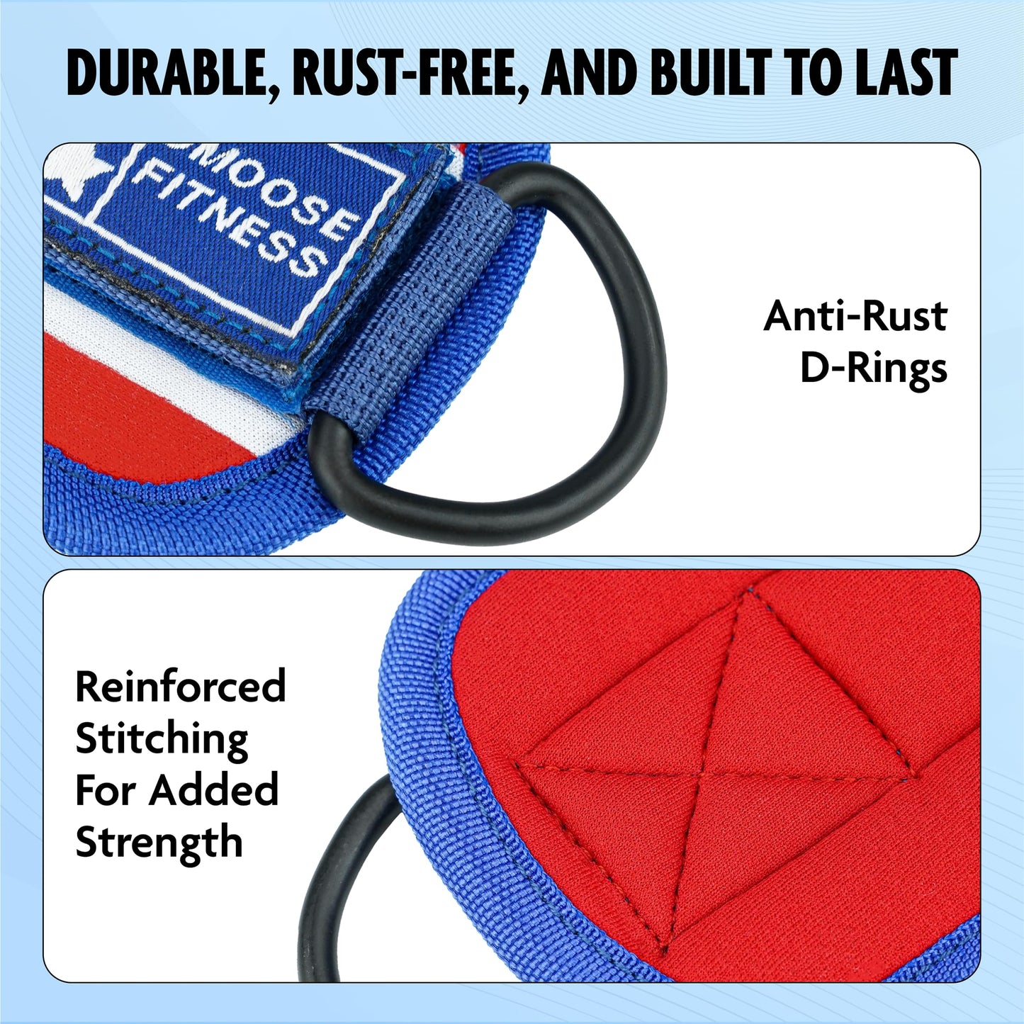 DMoose ankle strap for cable machine - One Size Fit with Premium Padding, workout ankle straps for cable machine, ankle straps for cable machine, Booty Workouts, Leg Extension, Hip Abductors