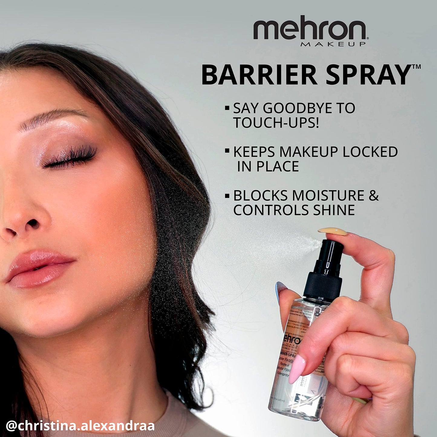 Mehron Makeup Barrier Spray | Setting Spray for Makeup | Make up Setting Spray for Face 9 fl oz (266 ml)
