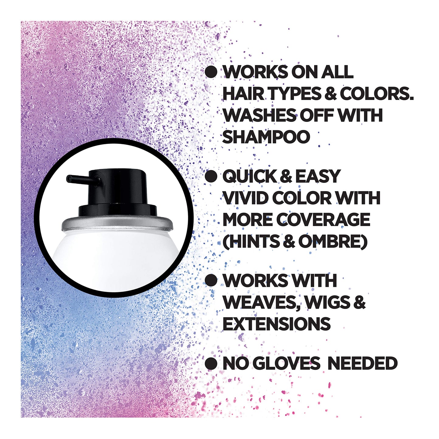 L'Oreal Paris Colorista 1-Day Temporary Hair Color Spray, Pastel Lavender, 2 Ounces