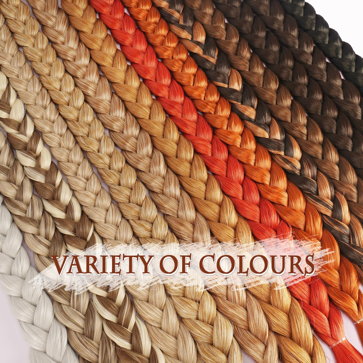 SOFEIYAN Long Braid Ponytail Extension with Hair Tie Straight Sleek Wrap Around Hair Extensions Braid Pony Tail Fluffy Natural Soft Synthetic Hairpieces for Women Daily Wear, 2Pcs 30 inch-Ash Blonde