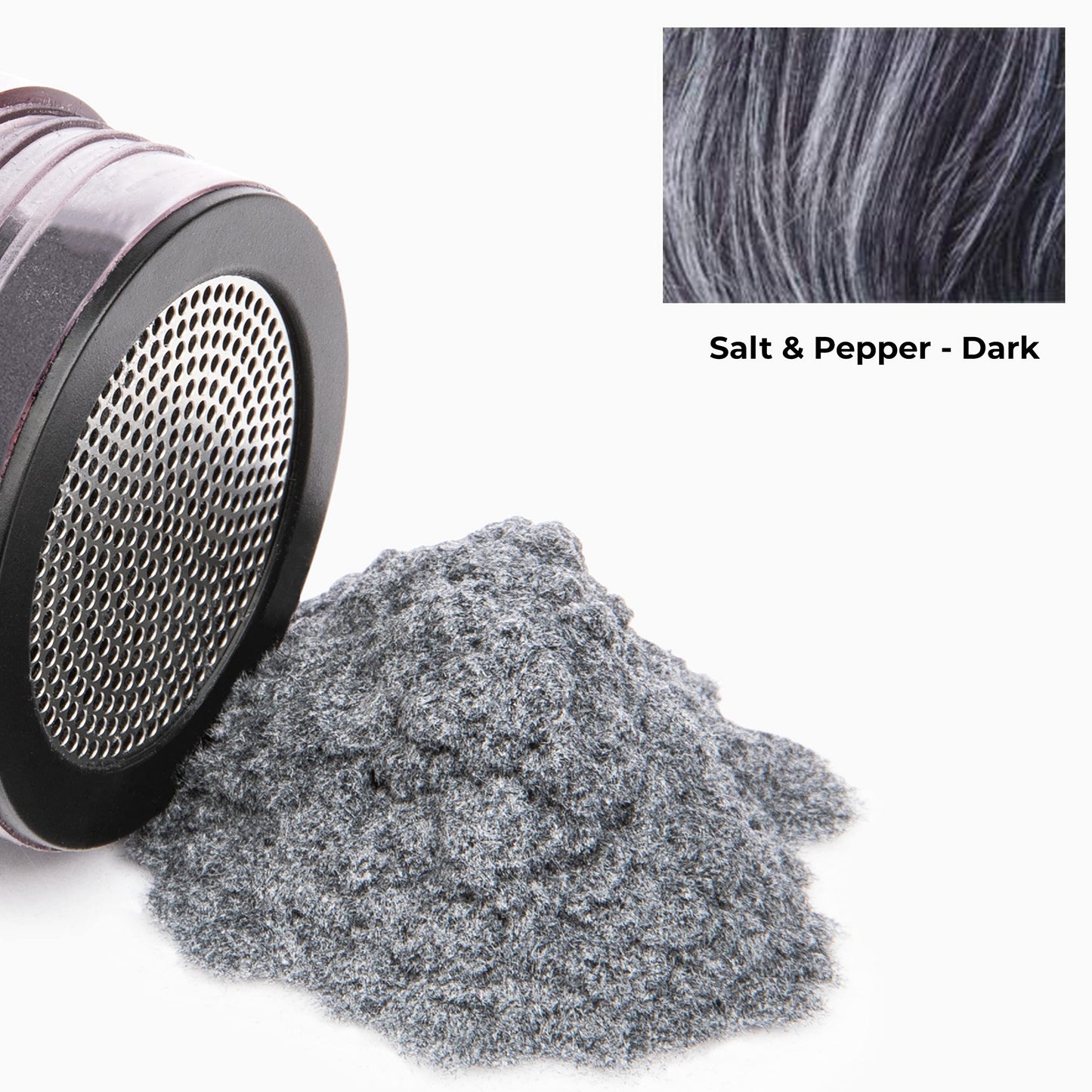 Caboki Hair Loss Concealer (All-Natural Hair Building Fibers) Travel Size. (Salt & Pepper - Dark)