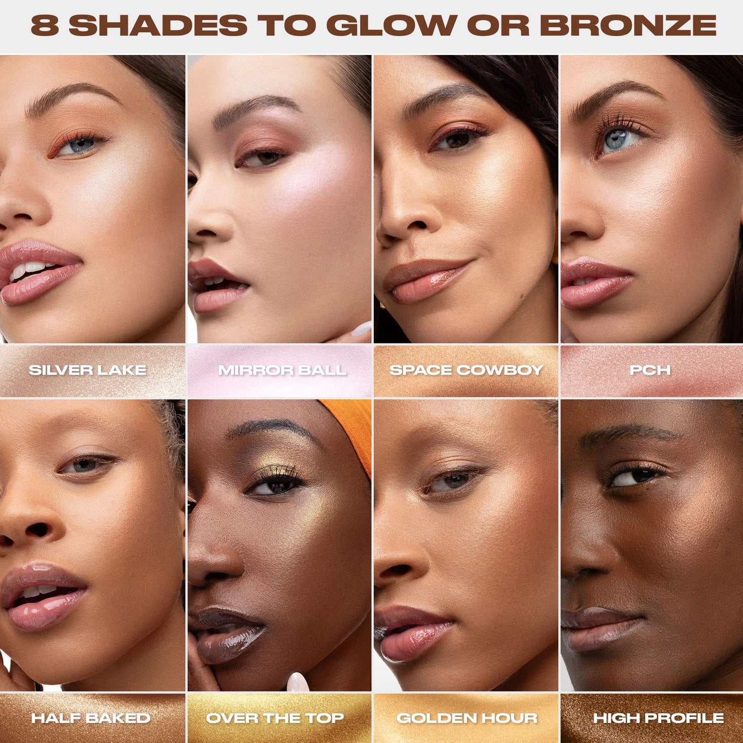 Urban Decay Face Bond Waterproof Luminizer (Half Baked - Warm Bronze Gold), All-Over Liquid Highlighter + Bronzer, with 3% Niacinamide, Smudge-Resistant, Transfer-Resistant - 1 fl oz