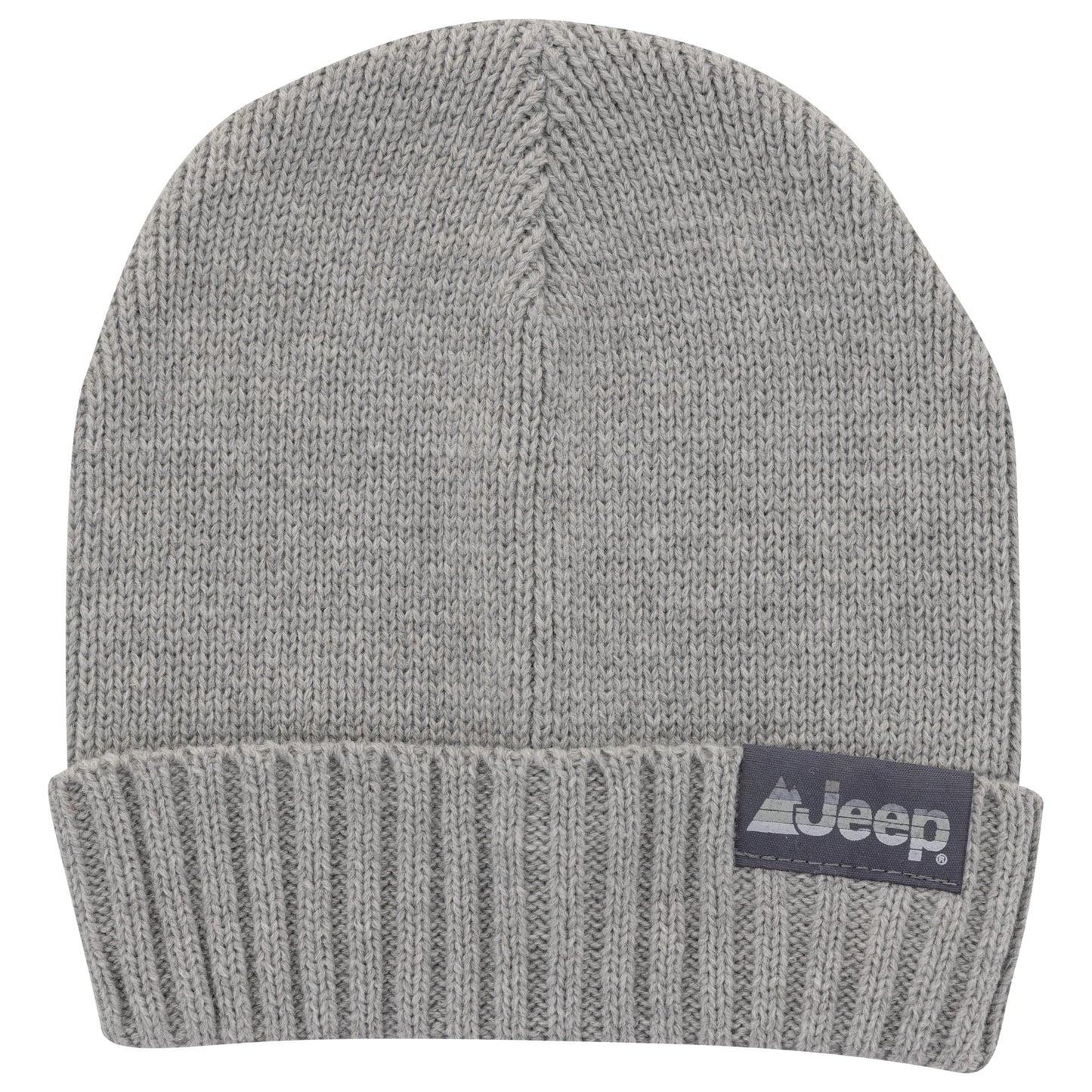 Jeep Adult's Men's and Women's 2-Piece Beanie and Convertible Gloves Set-Unisex One Size Fits Most, Gray