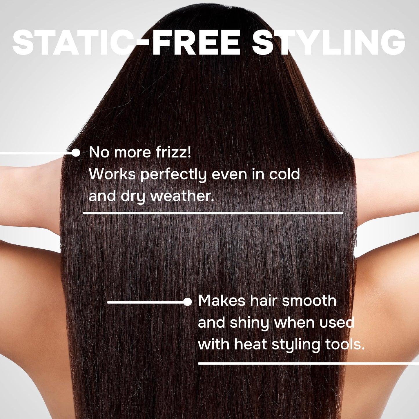 HerStyler Hair Comb For Straightening - Protects Hands - No More Knots - Styles Like A Pro - Versatile Hair Styling Comb - Travel Friendly (Black, Plastic, Dry Hair, 1 Count Pack of 1)