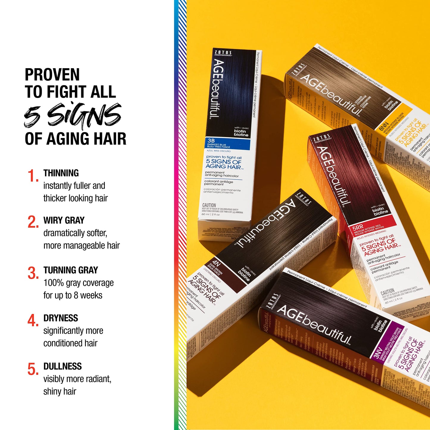 AGE beautiful Root Touch Up Hair Color Spray | Touch-Up Gray Concealer | Temporary Cover Up | Adds Volume & Covers Thinning Patches | Water, Sweat, Stain Resistant | Medium Ash Brown | 2 Oz