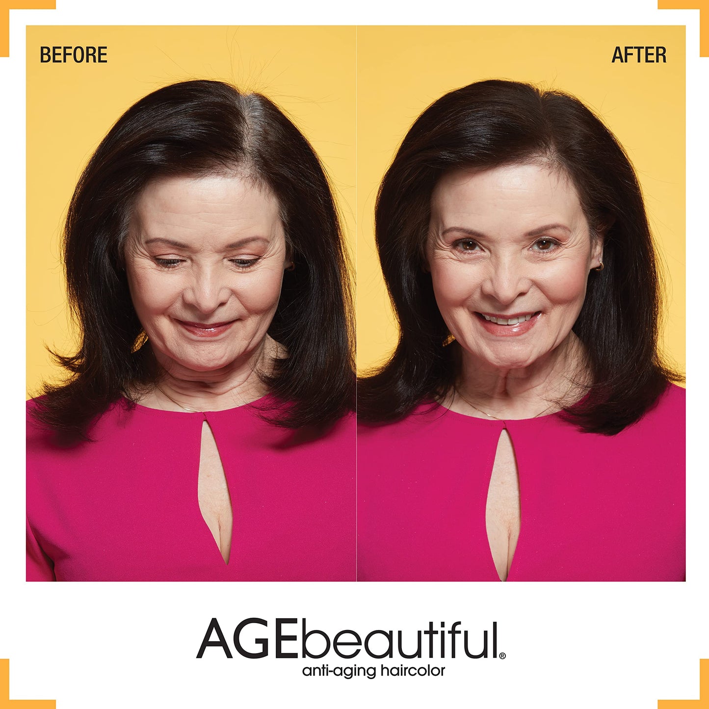 AGE beautiful Root Touch Up Hair Color Spray | Touch-Up Gray Concealer | Temporary Cover Up | Adds Volume & Covers Thinning Patches | Water, Sweat, Stain Resistant | Medium Ash Brown | 2 Oz