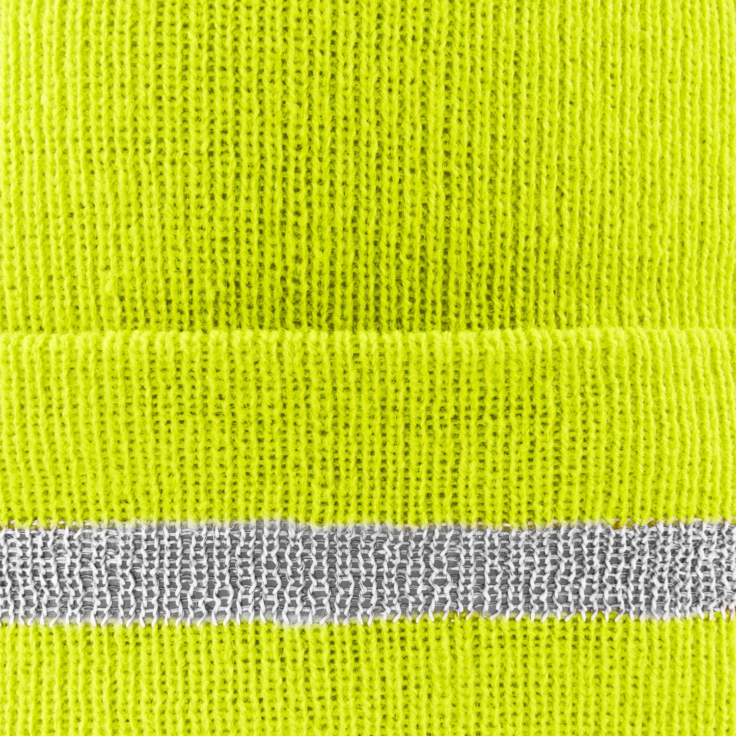 Ironwear 1243 Hi-Vis Reflective Beanie Hat | 100% Acrylic Knit (Lime)