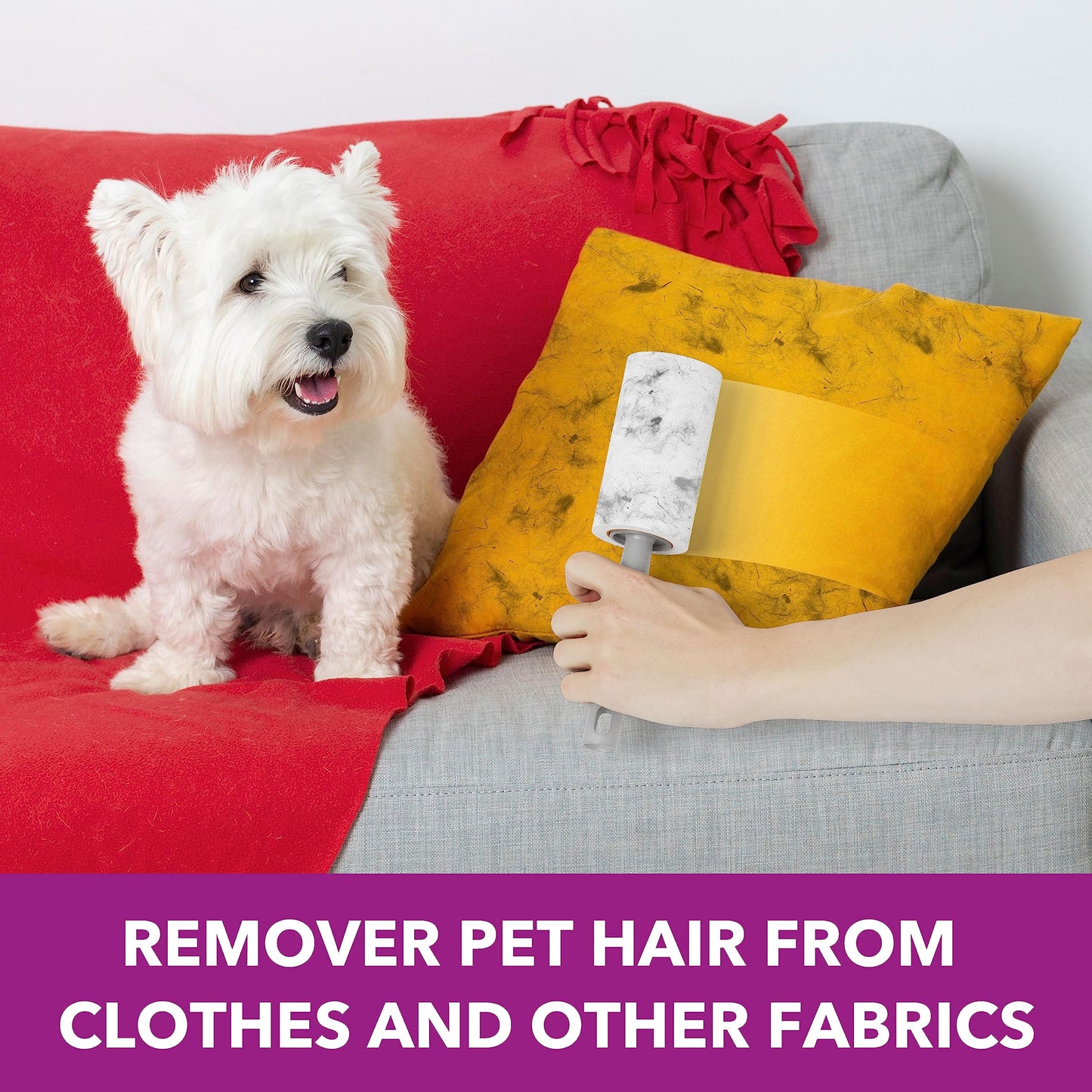 Lint Rollers for Pet Hair, 333 Sheets Value Set with 3 Upgraded Handles, Portable Lint Remover for Clothes, Furniture, Carpet, and Pet Hair Removal, Ideal for Dog & Cat Hair