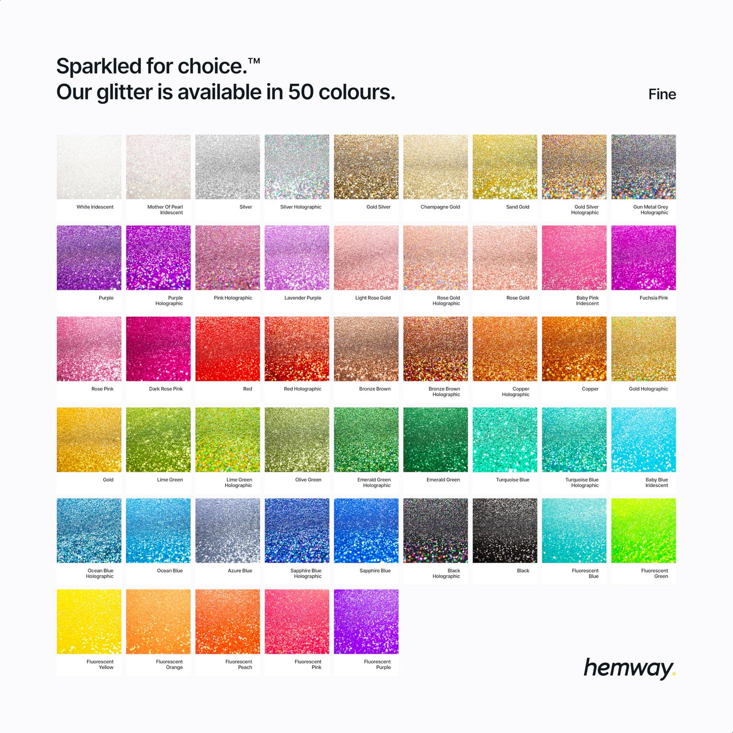 Hemway Eco Friendly Biodegradable Glitter 100g / 3.5oz Bio Cosmetic Safe Sparkle Vegan for Face, Eyeshadow, Body, Hair, Nail and Festival Makeup, Craft - Fine (1/64" 0.015" 0.4mm) - Black