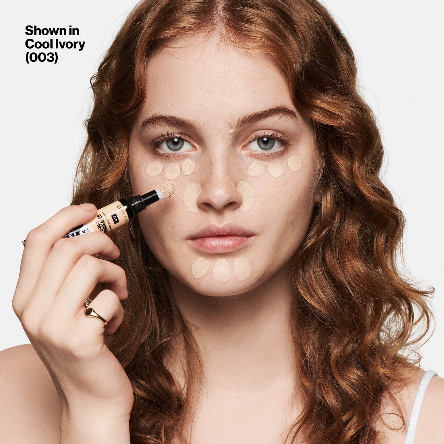 Revlon ColorStay Skin Awaken 5-in-1 Concealer, Lightweight, Creamy Longlasting Face Makeup with Caffeine & Vitamin C, For Imperfections, Dark Circles & Redness, 003 Cool Ivory, 0.27 Fl Oz