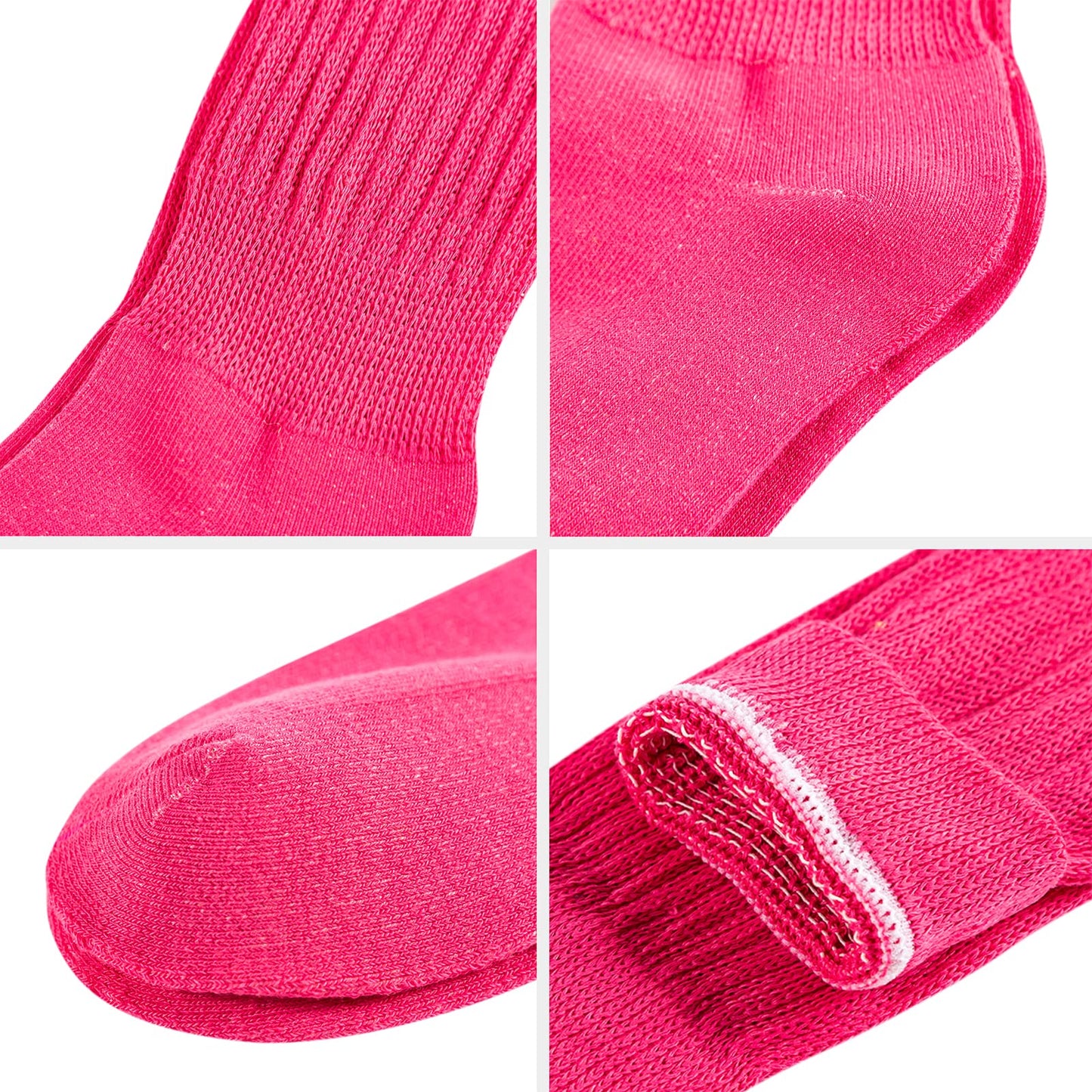 Winter Knee High Slouch Socks for Women Soft Extra Long Scrunch Sock Light Weight Slouch Boot Socks Girls Stacked Socks 80s 90s Socks 3 Pack White