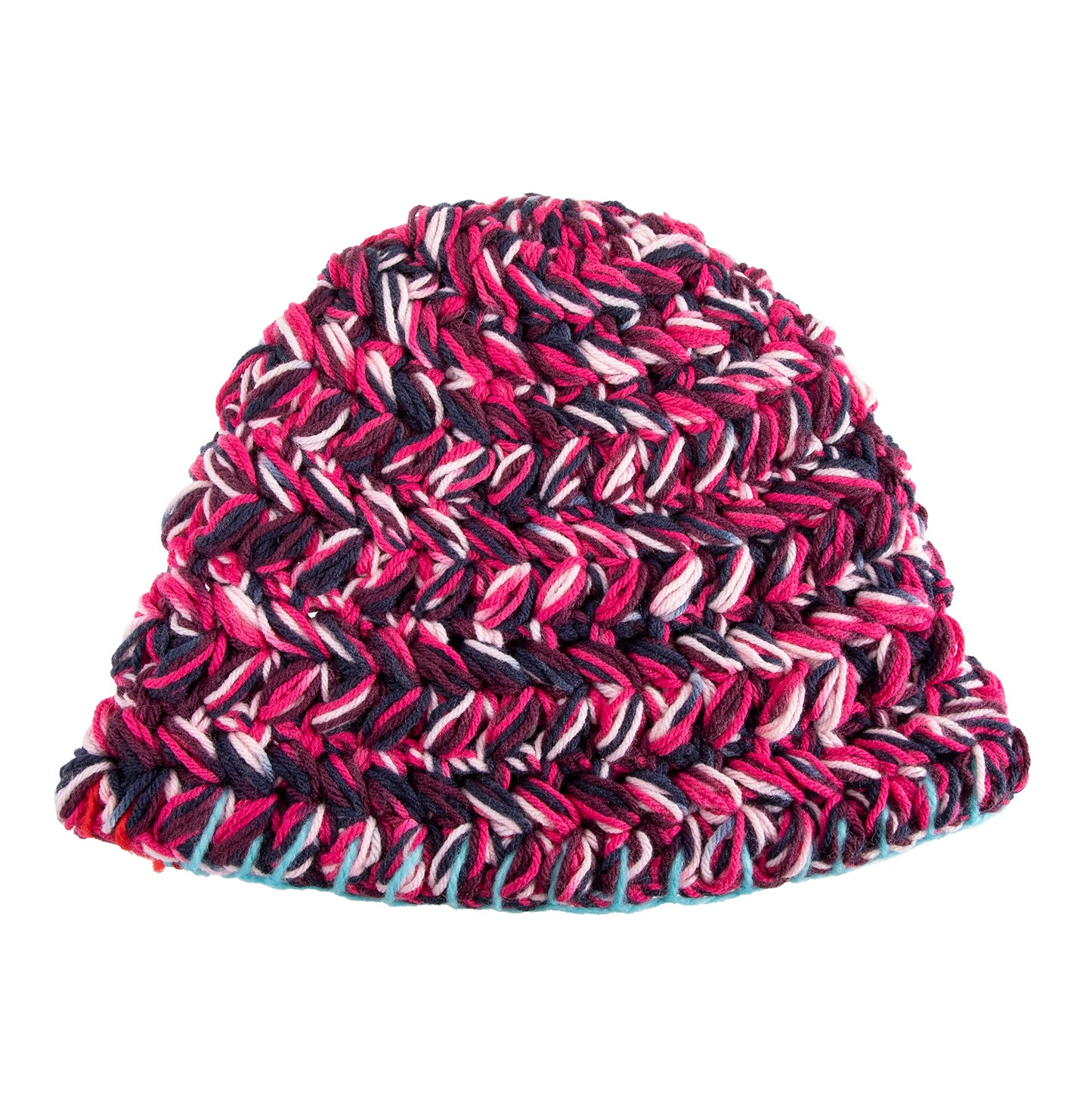 OSOPLAY Women Knit Bucket Hat Crochet Fisherman Hats Soft & Warm Chunky Beanie Hats (Rose red)