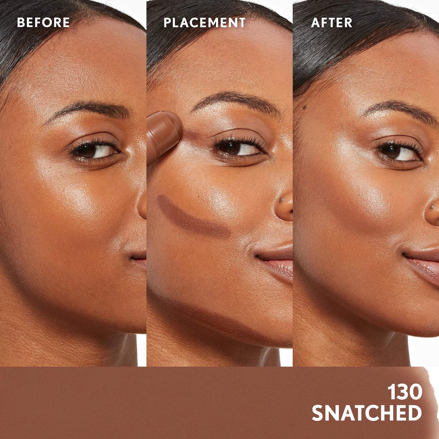 CoverGirl Trublend Skin Enhancer Contour Stick Balm, 130 Snatched, Vegan Formula, Easy to Use, Glides on Effortlessly, Non-Greasy, Doesn't Crease, 0.21oz