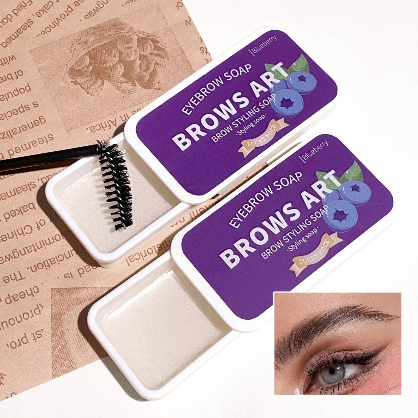 4-Color Waterproof Eyebrow Styling Wax